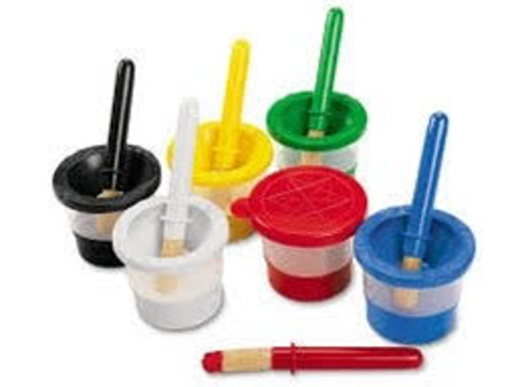 Picture of 9602 BRUSH CLEANING POT/CUP BLU/RED /GREEN